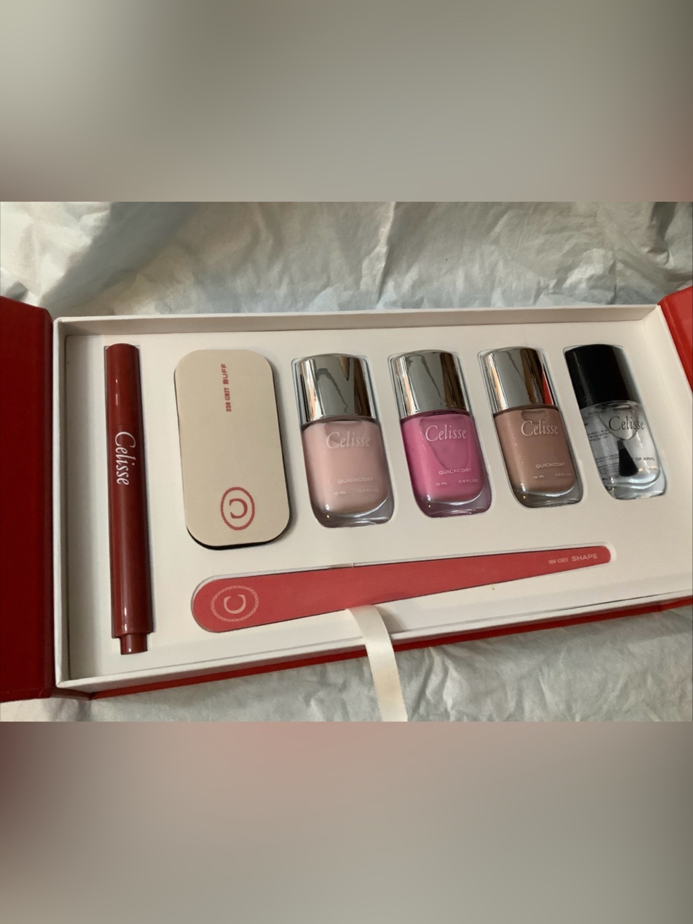 Celisse Keepsake Box Full Set Nail Care Collection Home Manicure Kit Set New - Picture 7 of 12